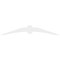 Ekena Millwork Archdale Architectural Grade PVC Gable Bracket, 84"W x 14"H x 2"D x 6"F, 4/12 Pitch GBP084X14X0206ARC00 - alternate 2